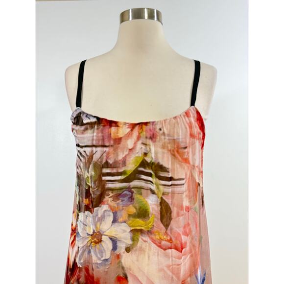 Twelfth Street by Cynthia Vincent Portrait Floral Silk Maxi Dress - Picture 10 of 15